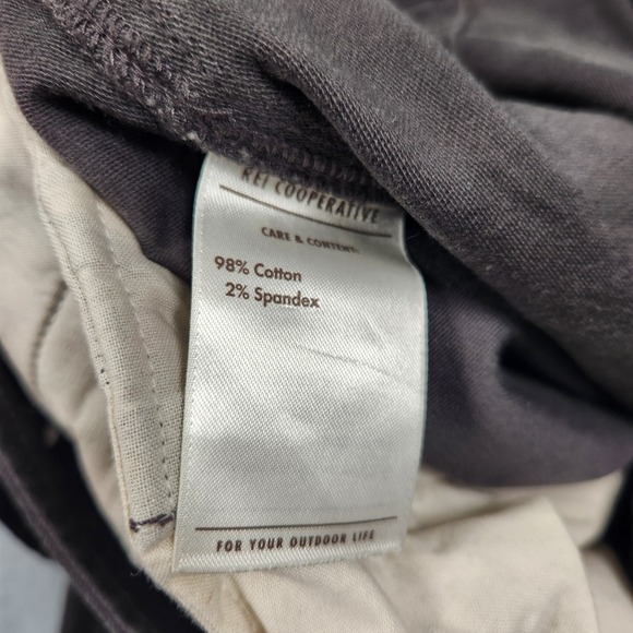 REI Co-op Jogger Pants 36x30 Black Trailsmith Stretch Drawstring Double Knee - Picture 6 of 6